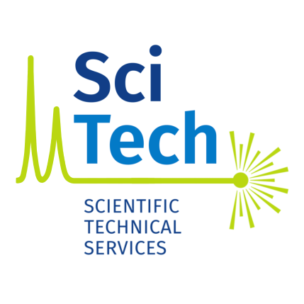 square scitech logo with white background